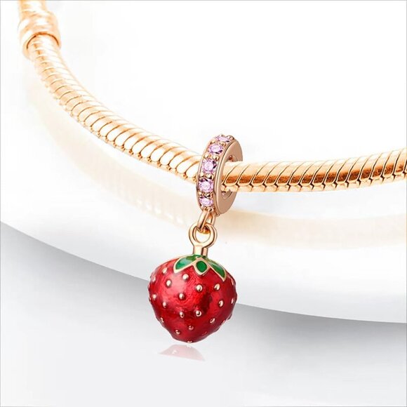 Charm for Bracelets and Necklaces, Heart Animals 925 Sterling Silver Bead Celest - Picture 3 of 5